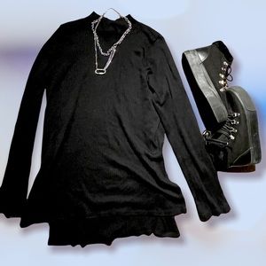 Mock Turtle Neck Oversized Fit Sweater